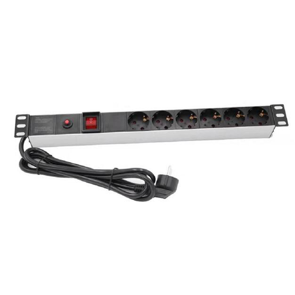 MD-P15  6 位 16A 德式孔+過載保護(hù) PDU